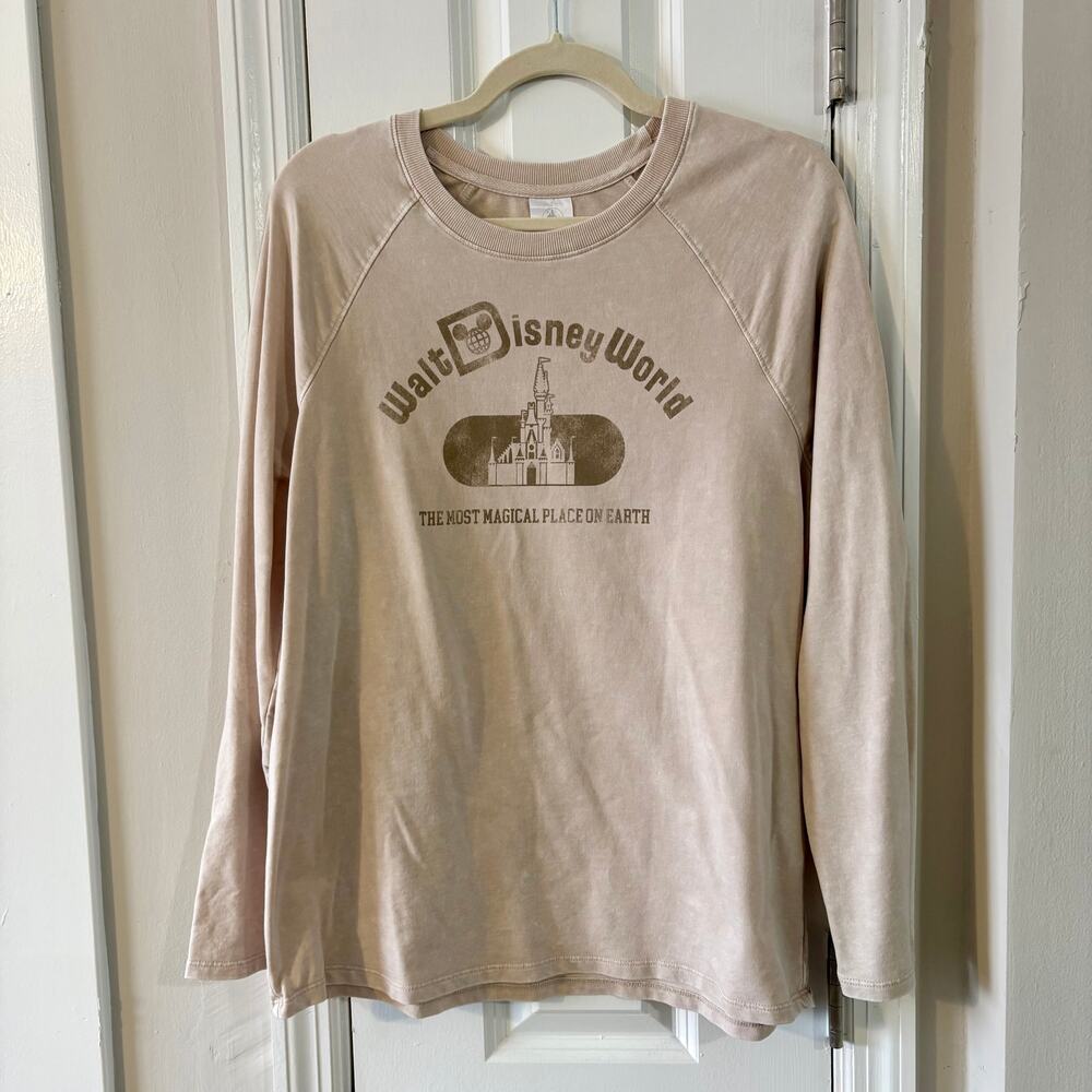Walt Disney World "The Most Magical Place on Earth" Cream Lightweight Sweatshirt